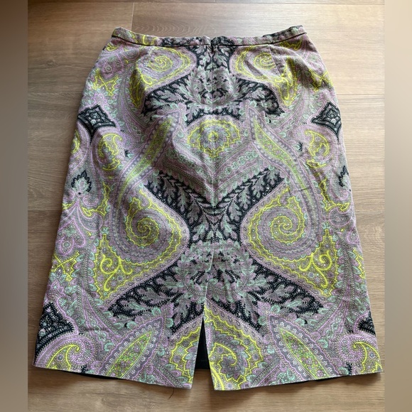 J. Crew Beautiful Paisley Print Pencil Skirt - Picture 2 of 7